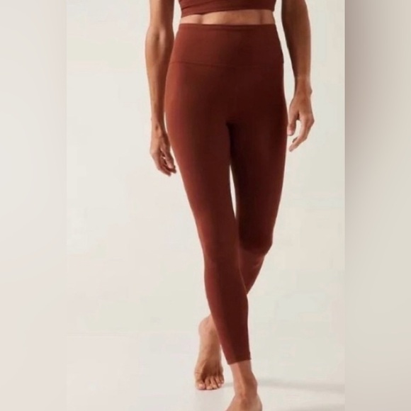 Athleta Pants - Athleta ultra high rise elation 7/8 tight leggings women’s XS rust orange copper